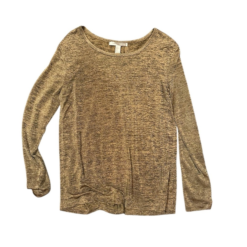 Women's Gold Long Sleeve Top